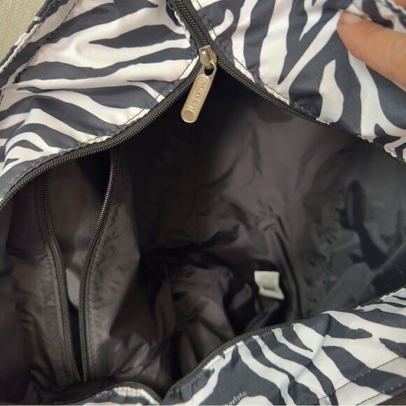 Le Sportsac Black & White Zebra Tote Bag - Picture 14 of 15